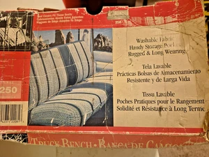 Original Vintage Saddleman Saddle Blanket Truck Bench Seat Cover- Black 02252-01 - Picture 1 of 5