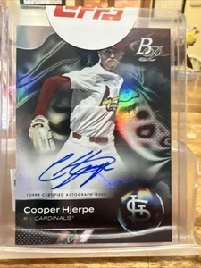 2023 Bowman Platinum - Top Prospects Cooper Hjerpe #TOP-25 autografi (AU, RC) - Foto 1 di 2