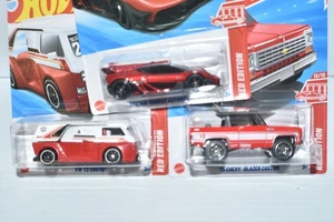 2025 Hot Wheels Target Red Edition VW T3, Gordon Murray Auto, '75 Chevy Blazer - Picture 1 of 1