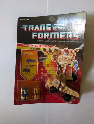 Transformers Vintage G1 Target Master Landfill, w/Flintlock & Silencer, Cardback - Image 1 of 4
