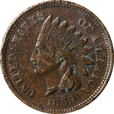 1859 Indian Cent - UGLY - Image 1 of 2