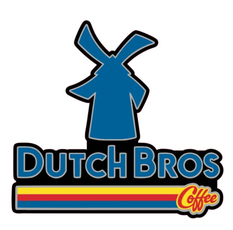 Pegatina/calcomanía de vinilo para todo tipo de clima con logotipo de café Dutch Bros Foto 1 de 1