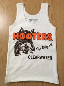 Nuevo tanque uniforme Hooters niña de Clearwater Florida 🏝 algodón spandex talla Xs - Imagen 1 de 4