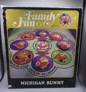 Vintage Michigan Rummy World Of Family Fun Board Game COMPLETE Hasbro 1971 - Picture 1 of 5