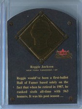 2002 Fleer Fall Classic Hall of Fame Plaques #d /1993 Reggie Jackson #24HF HOF