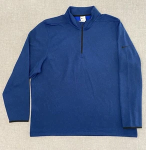 Maglione Nike Therma Fit Victory Golf blu 1/4 zip DN1947 uomo 2XL nuovo - Foto 1 di 12