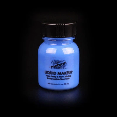 MEHRON LÍQUIDO CARA CUERPO CABELLO PINTURA COLOR ESCENARIO MAQUILLAJE 1OZ NEGRO BLANCO AZUL ROJO Foto 1 de 3
