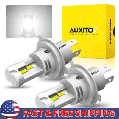 AUXITO H4 LED Headlight Conversion Bulb Hi-Lo Beam Lamp 6500K Super White 2/4X - Image 1 of 4