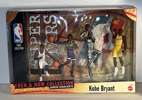 KOBE BRYANT NBA SUPER STARS 1999 Now & Then Collection Career Highlights figures Cover