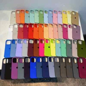 Luxury Original Silicone Case for Apple iPhone 16 15 13 11 12 14 Pro Max Officia - Picture 1 of 14