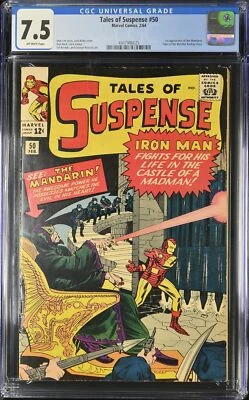 Tales Of Suspense #50 CGC VF- 7,5 ¡Stan Lee! Jack Kirby! 1ª App Mandarín! Foto 1 de 2