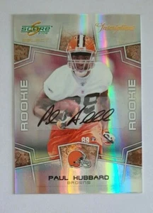 2008 Score Paul Hubbard Cleveland Browns Wisconsin 196/750 - Auto - Bild 1 von 2