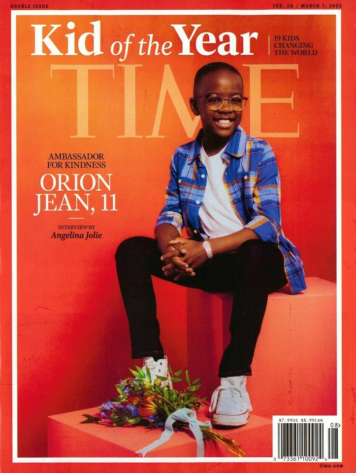 TIME MAGAZINE | FEBRUARY 28 / MARCH 7, 2022 | KID OF THE YEAR | ORION JEAN, 11 - Image 1 of 1