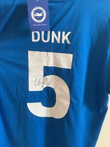LEWIS DUNK SIGNED BRIGHTON SHIRT NEW. ALL PROCEEDS TO CHARITY!