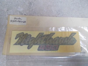 NOS OEM Honda Left Side Cover Emblem(A.M.)1982-83 CB450S Nighthawk 87127-MC9-670 - Picture 1 of 3