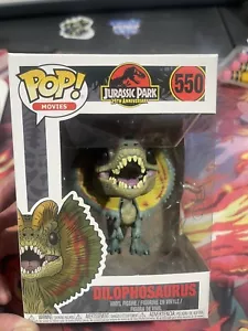 Funko POP! Movie 25th Anniversary Jurassic Park #550 Dilophosaurus Signed - Picture 1 of 4