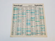FuncoLand September 1993 Vintage Price List Guide Newspaper Advertisement *RARE