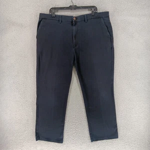 St Johns Bay Pants Mens 40X32 (29 Inseam) Blue Flat Front Pants - Picture 1 of 10