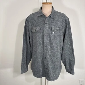 Eddie Bauer NWT Chutes L/S Gray Microfleece Button Down Shirt Size 2XL $80 MSRP - Picture 1 of 10