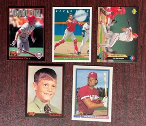 1991 & 93 Lot of 5 Darren Daulton Baseball Cards Philadelphia Phillies - Bild 1 von 6