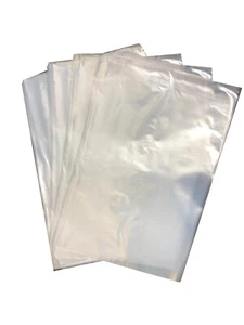 Clear Plastic Polythene Bags for Food 26 x 45 inch 120 Gauge Warning Printed - Picture 1 of 7