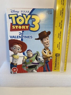 Toy Story 3 - Tarjetas de San Valentín - Caja de 24 - 8 diseños - 2011 Nuevo en caja Foto 1 de 4