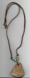 Prehistoric Antique Arizona Hohokam Indians Pottery Shard Pendant Necklace - Picture 1 of 3