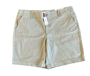 NWT LOFT Monroe Chino Bermuda Shorts Size 16 New Olive Green Womens - Picture 1 of 14