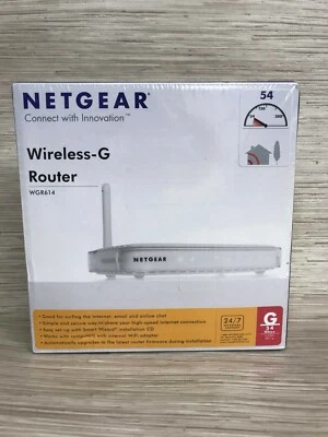 Netgear WGR614 Wireless-G Broadband Router 54 Mbps 4 Port Switch Double Firewall - Image 1 of 4