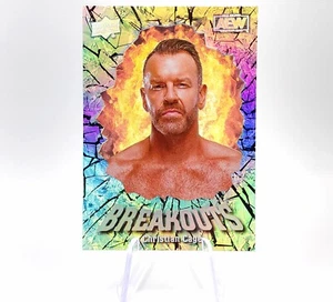 2022 Upper Deck AEW Christian Cage Breakouts Holo Transparente Acetato Inserto Lucha libre - Imagen 1 de 12