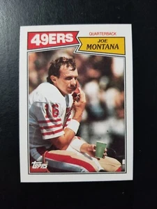 1987 Topps Football Karte #112 Joe Montana San Francisco 49ers - Bild 1 von 2