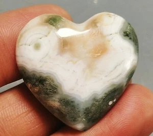 Collection ! Amazing Ocean Jasper Agate Heart Jasper Reiki Stone - Picture 1 of 8
