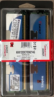 Ram Hyperx ddr3 1333 kit 4Gb - Immagine 1 di 2