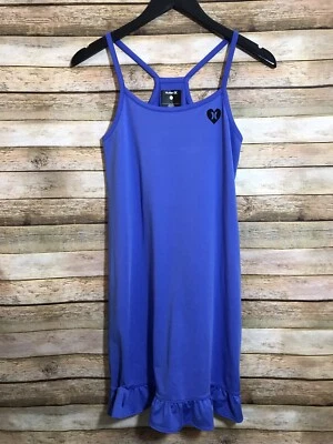 Vestido de verano sin mangas Hurley azul con volantes dobladillo talla grande (14-16) Foto 1 de 4