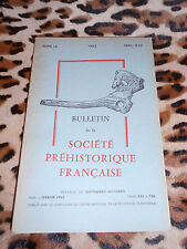 BULLETIN DE LA SOCIÉTÉ PRÉHISTORIQUE FRANÇAISE - Tome LX, 1963, fascicule 9-10