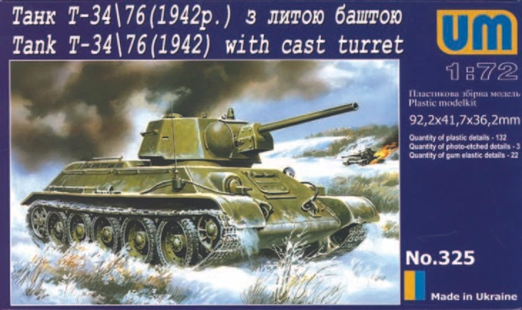 Unimodels UM325 - 1:72 Carro Armato T-34/76 (1942) - Immagine 1 di 1
