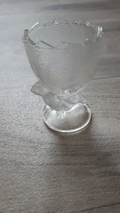 Glass Chicken Egg Cup, Clear, 7cm - Picture 1 of 5