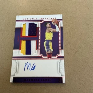 2023-24 National Treasures Maxwell Lewis Rookie Auto Patch International #11/24 - Picture 1 of 2