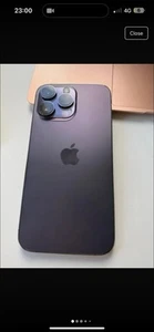 Deep Purple Iphone 14 pro max odblokowany. 256GB pamięci masowej - Zdjęcie 1 z 7