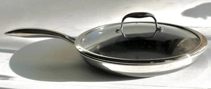 HexClad 12" Hybrid Fry Pan W/Lid Stainless Nonstick Skillet, Induction Ready - Picture 1 of 5