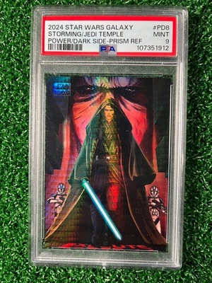 2024 Star Wars Galaxy "Storming The Jedi Temple" PD-8 74/75 PSA 9 Foto 1 de 2