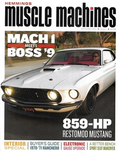 HEMMINGS MUSCLE MACHINES 2021 SEPT - 69 MACH I, RANCHERO, 66 CHARGER 383 - Imagen 1 de 1