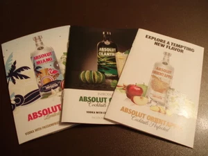 Lot of Three different Absolut Vodka recipe books. Nice - Picture 1 of 1