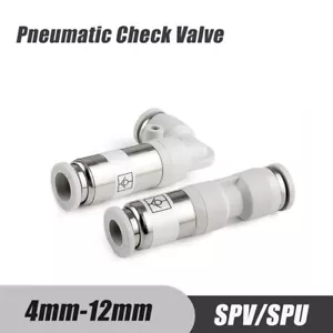 Válvula de retención neumática Push Fit SPU/SPV montaje de empuje sin retorno 4-12 mm - Imagen 1 de 13