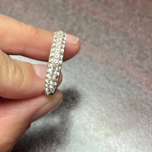 Swarovski Stone Rhodium Plated Ring - Picture 1 of 3