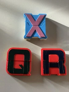 Vtg ALPHA-BOTS Letters XQR Transforming Letters Robots Action Figure Mattel 1985 - Picture 1 of 3