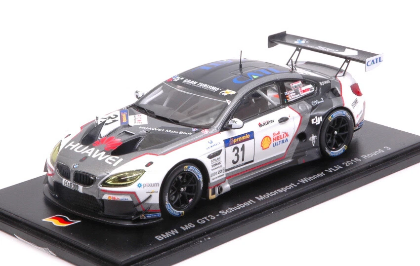 Modellino auto scala 1:43 Spark Model  BMW M6 GT3 N.31 WINNER VLN  ROUND 3 MU... - Immagine 1 di 1