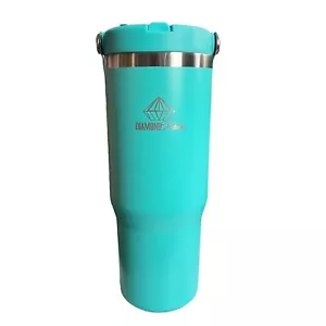 Tumbler With Handle & Straw , 30oz Stainless Steel FREE SHIPPING - Picture 1 of 2