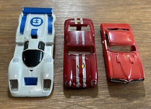 Vintage 1970s Aurora AFX Tyco HO Slot Car Bodies Only Race Lot Of 3