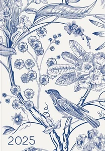 Korsch Lady-Timer Blue Garden Taschenkalender 2026 mit einem floralenMotiv 1W/4S - Bild 1 von 3